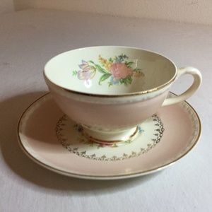 Homer Laughlin Eggshell Georgian Cup & Saucer E43N5